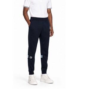 Sergio Tacchini Dallas Track Pants Men's Small Navy Tapered Athletic Golf Retro